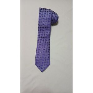 Ted‎ Baker London Men's Silk Necktie Purple Paisley Made In USA 60.5" L 3" Width